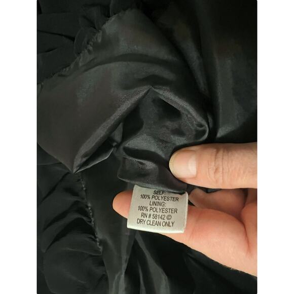 London Times Petites Black Bubble Hem Sleeveless Semi Formal Cocktail Dress 14P - Picture 8 of 13